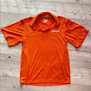 Whataburger Striped Orange Polo Shirt